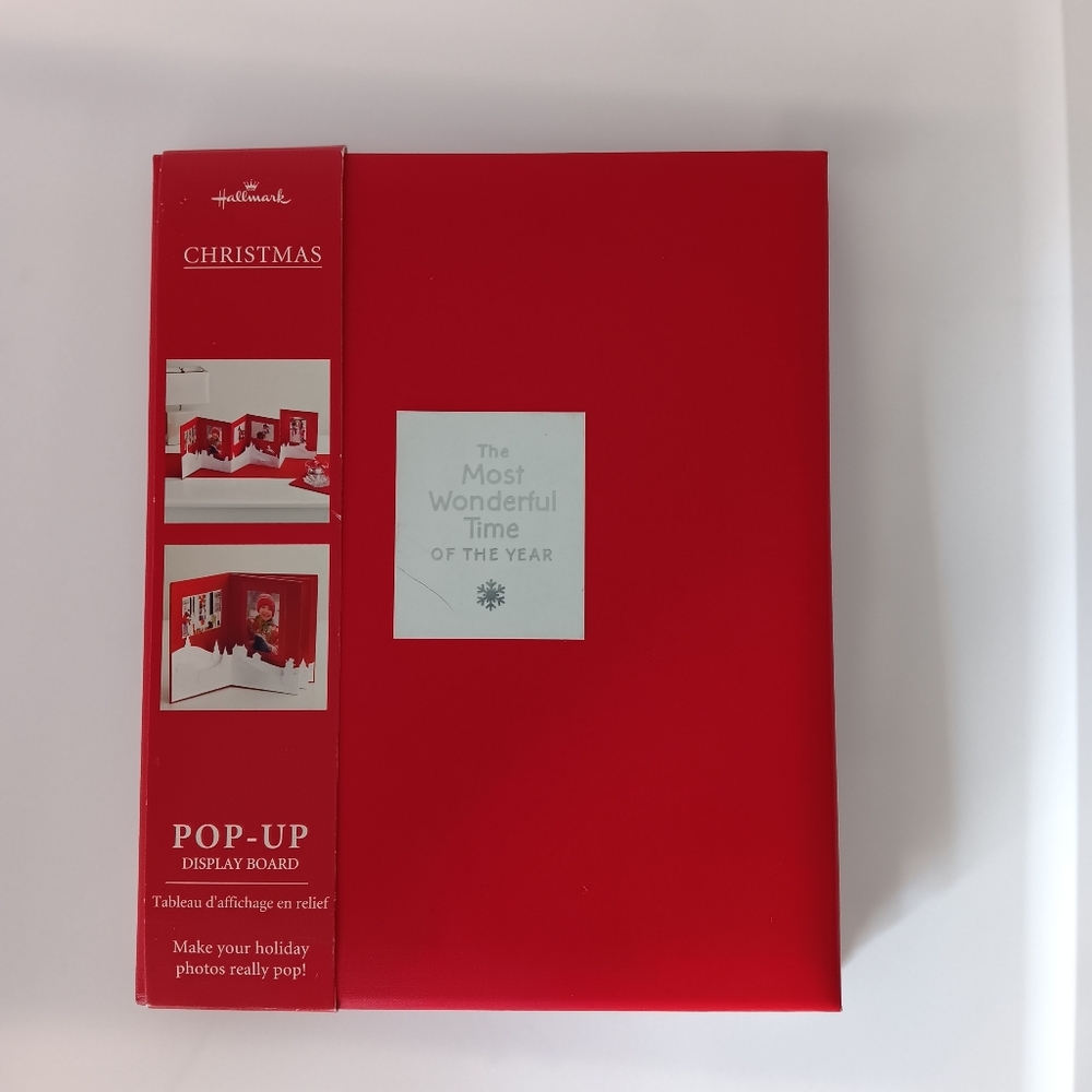Hallmark Christmas PopUp Photo Display Board The Most Wonderful Time of the Year